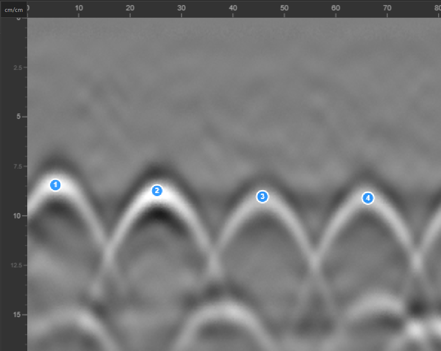 Pointé armatures - GPR Viewer Pro